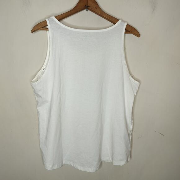 Eddie Bauer Tank Top Eyelet Embroidered Cotton - Picture 7 of 7
